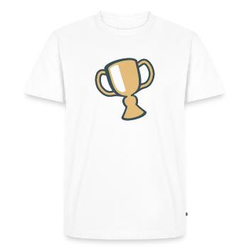 Gold Cup - Men's Premium Organic T-Shirt - white - Front - Nico (187cm)