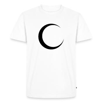 Lunes - T-shirt Premium bio Homme - blanc - Devant - Nico (187cm)