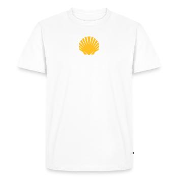Camino de Santiago | Chemin de Saint-Jacques - T-shirt Premium bio Homme - blanc - Devant - Nico (187cm)
