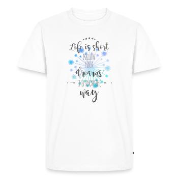 dandelion - Men's Premium Organic T-Shirt - white - Front - Nico (187cm)