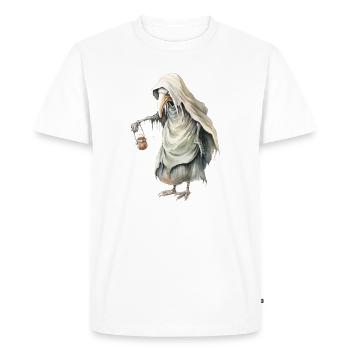 Mythical Creature With Death Mask Fantasy Shirt - Men's Premium Organic T-Shirt - white - Front - Nico (187cm)
