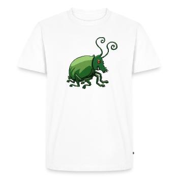 drôle de coléoptère - T-shirt Premium bio Homme - blanc - Devant - Nico (187cm)