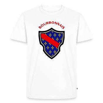 Bourbonnais - Men's Premium Organic T-Shirt - white - Front - Nico (187cm)