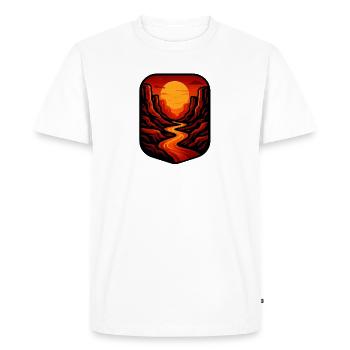 Canyon cramoisi - T-shirt Premium bio Homme - blanc - Devant - Nico (187cm)