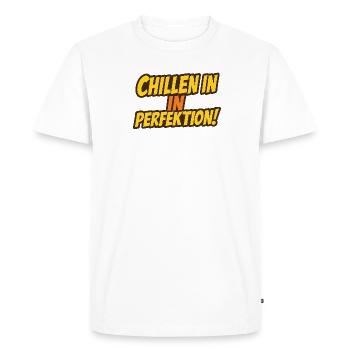 Conception de police de bande dessinée rétro décontractée - T-shirt Premium bio Homme - blanc - Devant - Nico (187cm)