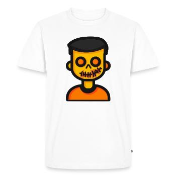 Zombie Halloween - Men's Premium Organic T-Shirt - white - Front - Nico (187cm)