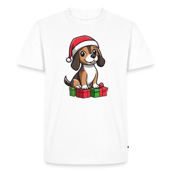 Cadeaux de Noël pour les Beagle - T-shirt Premium bio Homme - blanc - Devant - Nico (187cm)