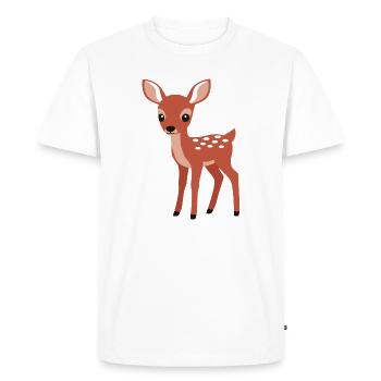 Style minimaliste curieux et curieux - T-shirt Premium bio Homme - blanc - Devant - Nico (187cm)