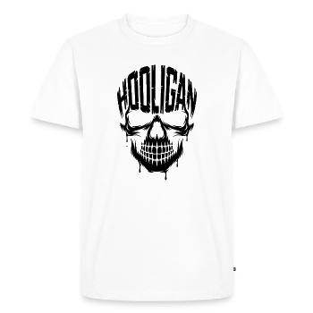 Hooligan - Sport Ultra Tee - T-shirt Premium bio Homme - blanc - Devant - Nico (187cm)