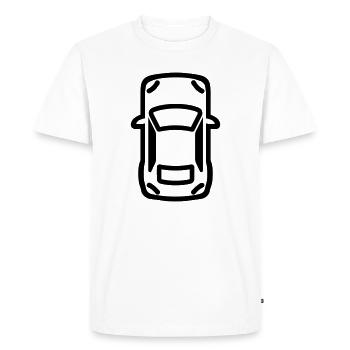 Voiture - T-shirt Premium bio Homme - blanc - Devant - Nico (187cm)