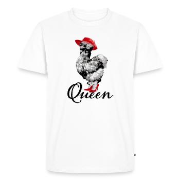 Chicken Fans - Rooster - Rooster - Silk Chicken - Organic - Men's Premium Organic T-Shirt - white - Front - Nico (187cm)