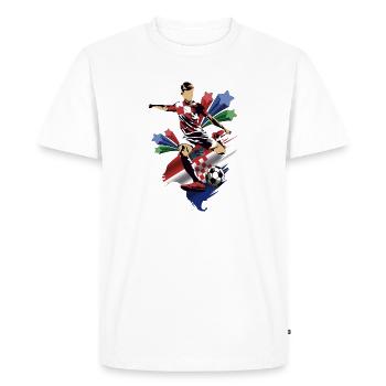 Croacia - Croatie - Drapeaux - T-shirt Premium bio Homme - blanc - Devant - Nico (187cm)