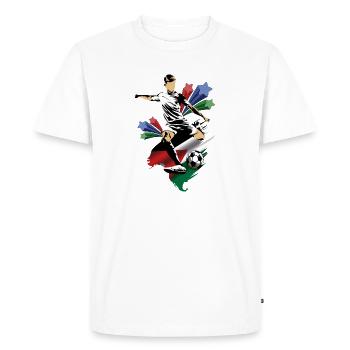 Jordanie - Jordanie - Drapeaux - T-shirt Premium bio Homme - blanc - Devant - Nico (187cm)