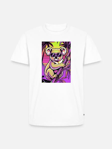 Koala - Männer Premium Bio T-Shirt - Weiß