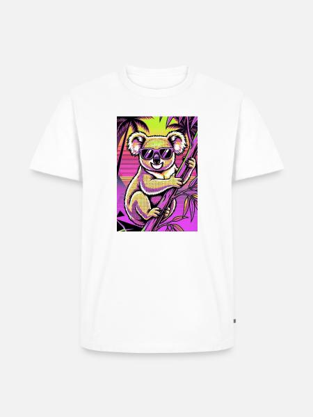 Koala - Männer Premium Bio T-Shirt - Weiß