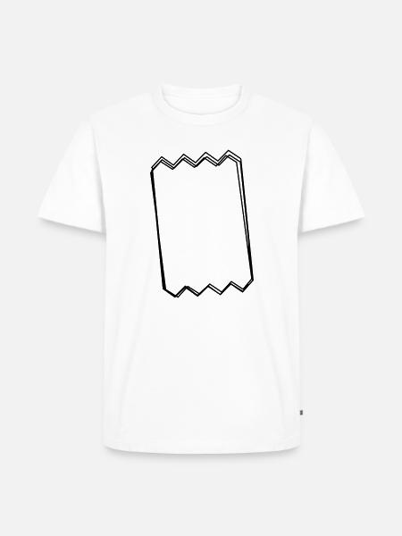 Kassenbon handgezeichnet - Männer Premium Bio T-Shirt - Weiß