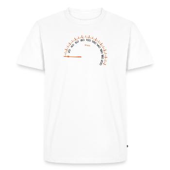 compteur - T-shirt Premium bio Homme - blanc - Devant - Nico (187cm)