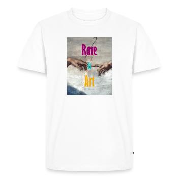 Rave is Art - Männer Premium Bio T-Shirt - Weiß - Vorne - Nico (187cm)