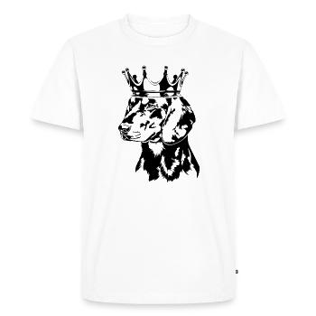 Slovensky Kopov Chien de la Couronne de sanglier - T-shirt Premium bio Homme - blanc - Devant - Nico (187cm)