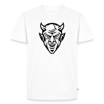Devil 666 - T-shirt Premium bio Homme - blanc - Devant - Nico (187cm)