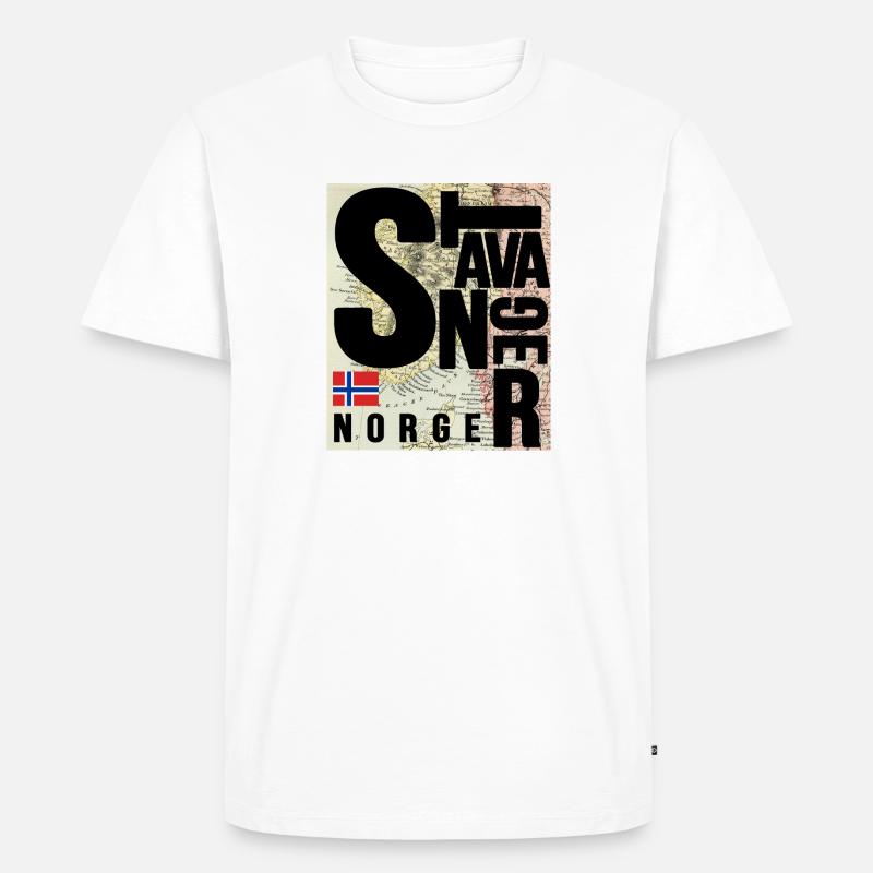 Stavanger - Männer Premium Bio T-Shirt - Weiß