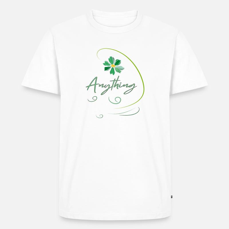 Anything - Männer Premium Bio T-Shirt - Weiß