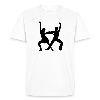 Danse, danse, danse - T-shirt Premium bio Homme - blanc - Devant - Nico (187cm)