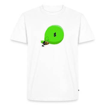 Bee & Hold-Up - Men's Premium Organic T-Shirt - white - Front - Nico (187cm)