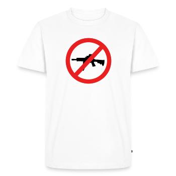 Peace - No War - Peace Movement - Men's Premium Organic T-Shirt - white - Front - Nico (187cm)