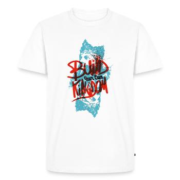 Build Your Own Kingdom ! Only One Place - Men's Premium Organic T-Shirt - white - Front - Nico (187cm)
