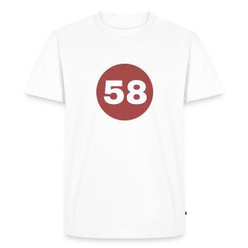 Sivas - Men's Premium Organic T-Shirt - white - Front - Nico (187cm)