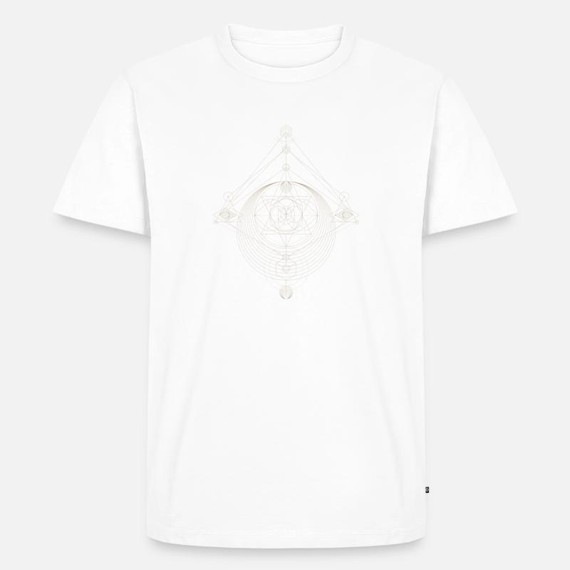 Conception de points abstraits - T-shirt Premium bio Homme - blanc