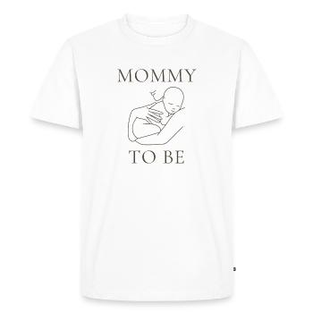 Conception de silhouette de maman en devenir - T-shirt Premium bio Homme - blanc - Devant - Nico (187cm)