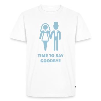 Time To Say Goodbye (Stag Party / Hen Night) - T-shirt Premium bio Homme - blanc - Devant - Nico (187cm)