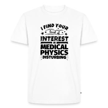 Physique médicale Drôle de cadeau - T-shirt Premium bio Homme - blanc - Devant - Nico (187cm)