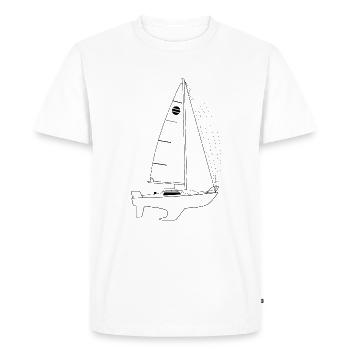 Sunbeam 22 crack with Spinakker - Men's Premium Organic T-Shirt - white - Front - Nico (187cm)