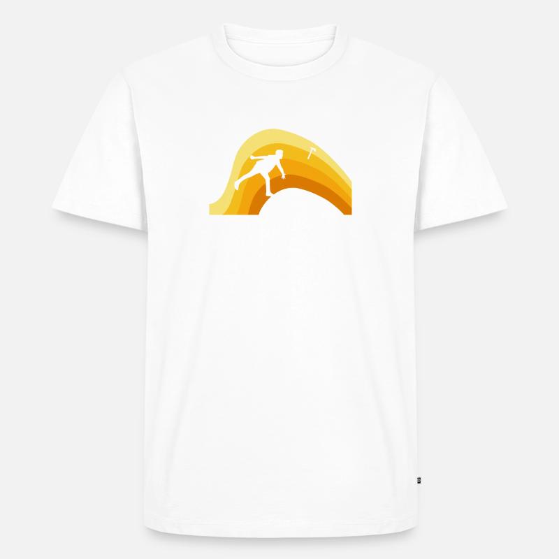Axtwerfen Axe Throwing - Men's Premium Organic T-Shirt - white
