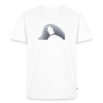 Gâteau Cuisson Cupcake - T-shirt Premium bio Homme - blanc - Devant - Nico (187cm)