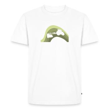 Yard - Men's Premium Organic T-Shirt - white - Front - Nico (187cm)