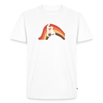 Coiffeur Ciseaux de coiffeur - T-shirt Premium bio Homme - blanc - Devant - Nico (187cm)