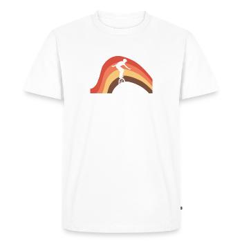 Unicycling Unicycle Artists - Men's Premium Organic T-Shirt - white - Front - Nico (187cm)