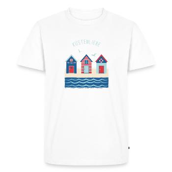 Strandhaus black - T-shirt Premium bio Homme - blanc - Devant - Nico (187cm)