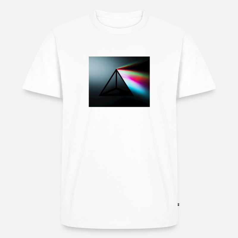 Prisma - Männer Premium Bio T-Shirt - Weiß