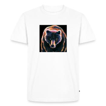 The bear is on the loose. - Men's Premium Organic T-Shirt - white - Front - Nico (187cm)