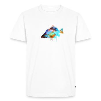 carp,colorful,graffiti,painting,fish - Men's Premium Organic T-Shirt - white - Front - Nico (187cm)