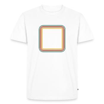 Prénom rétro Clément - T-shirt Premium bio Homme - blanc - Devant - Nico (187cm)