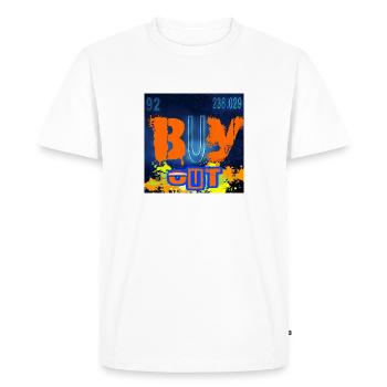 BUY OUT CHEMISTRY - T-shirt Premium bio Homme - blanc - Devant - Nico (187cm)