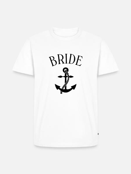 bride anchor - Männer Premium Bio T-Shirt - Weiß