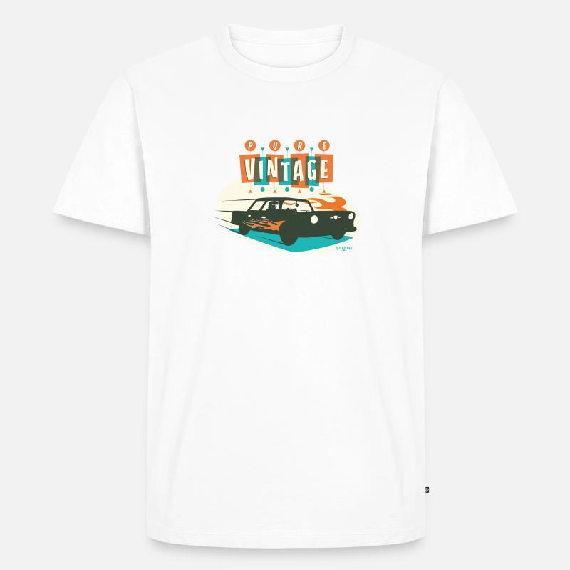 Reine Oldtimer - Männer Premium Bio T-Shirt - Weiß