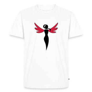 volants - T-shirt Premium bio Homme - blanc - Devant - Nico (187cm)